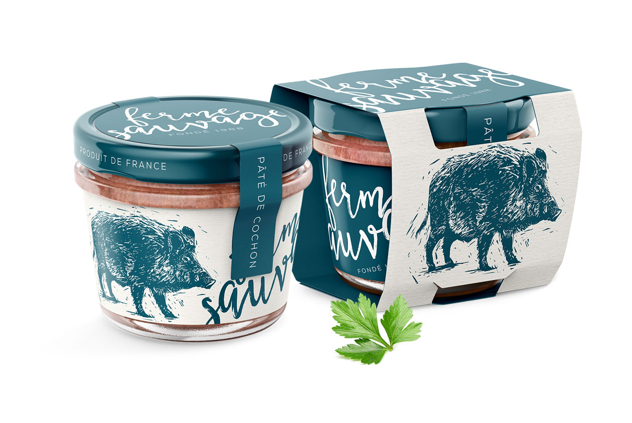 packaging Paté illustrated MAISON D'IDÉE