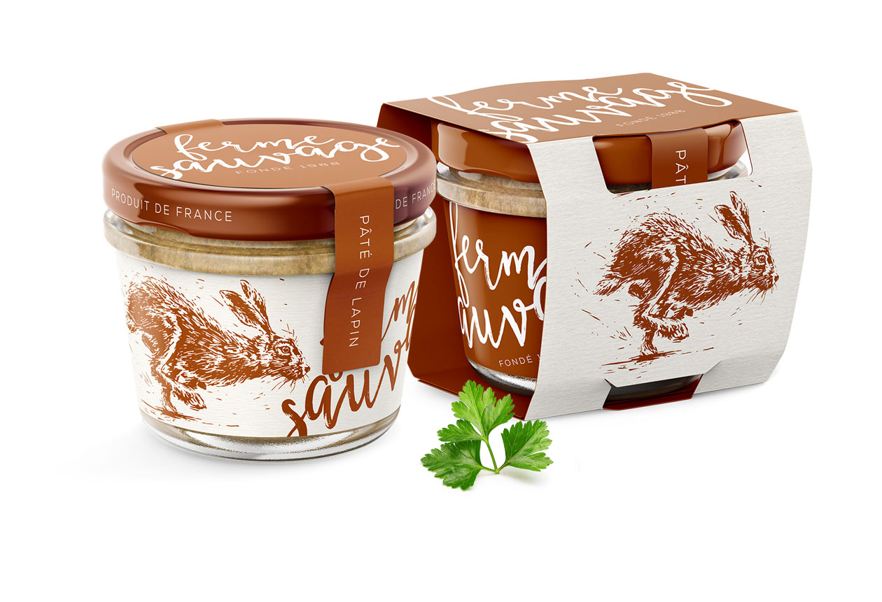 packaging Paté illustrated MAISON D'IDÉE