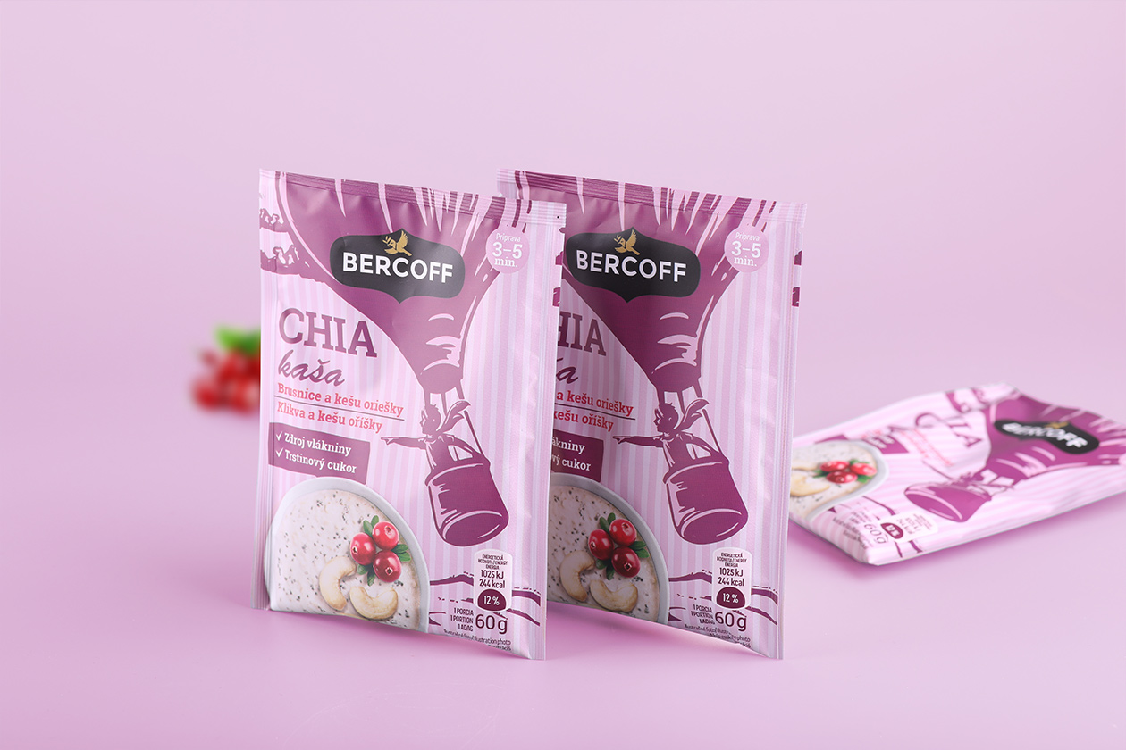 bercoff kase packaging design ilustration