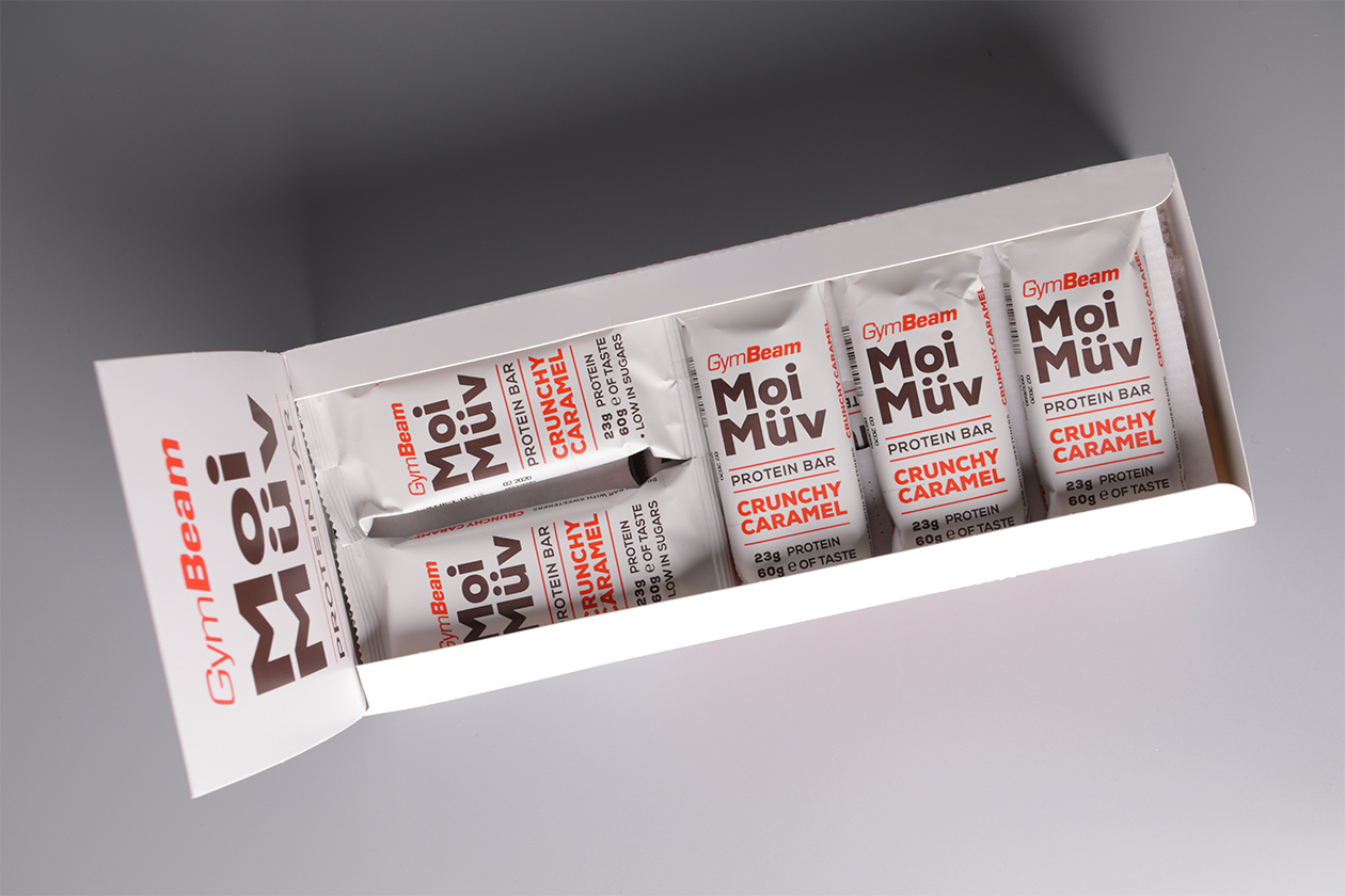 gymbeam moi muv packaging