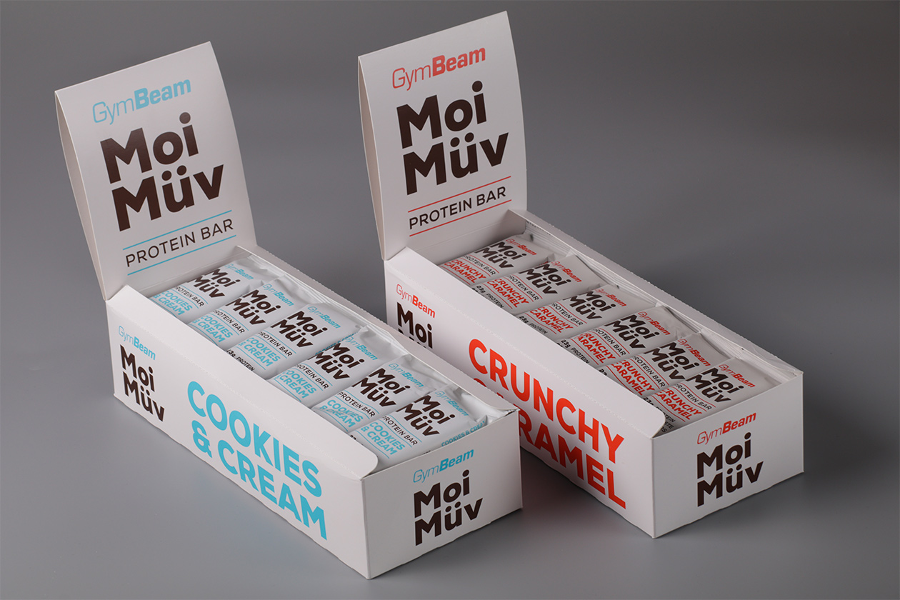 gymbeam moi muv packaging