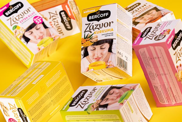 bercoff tea zazvor packaging intro