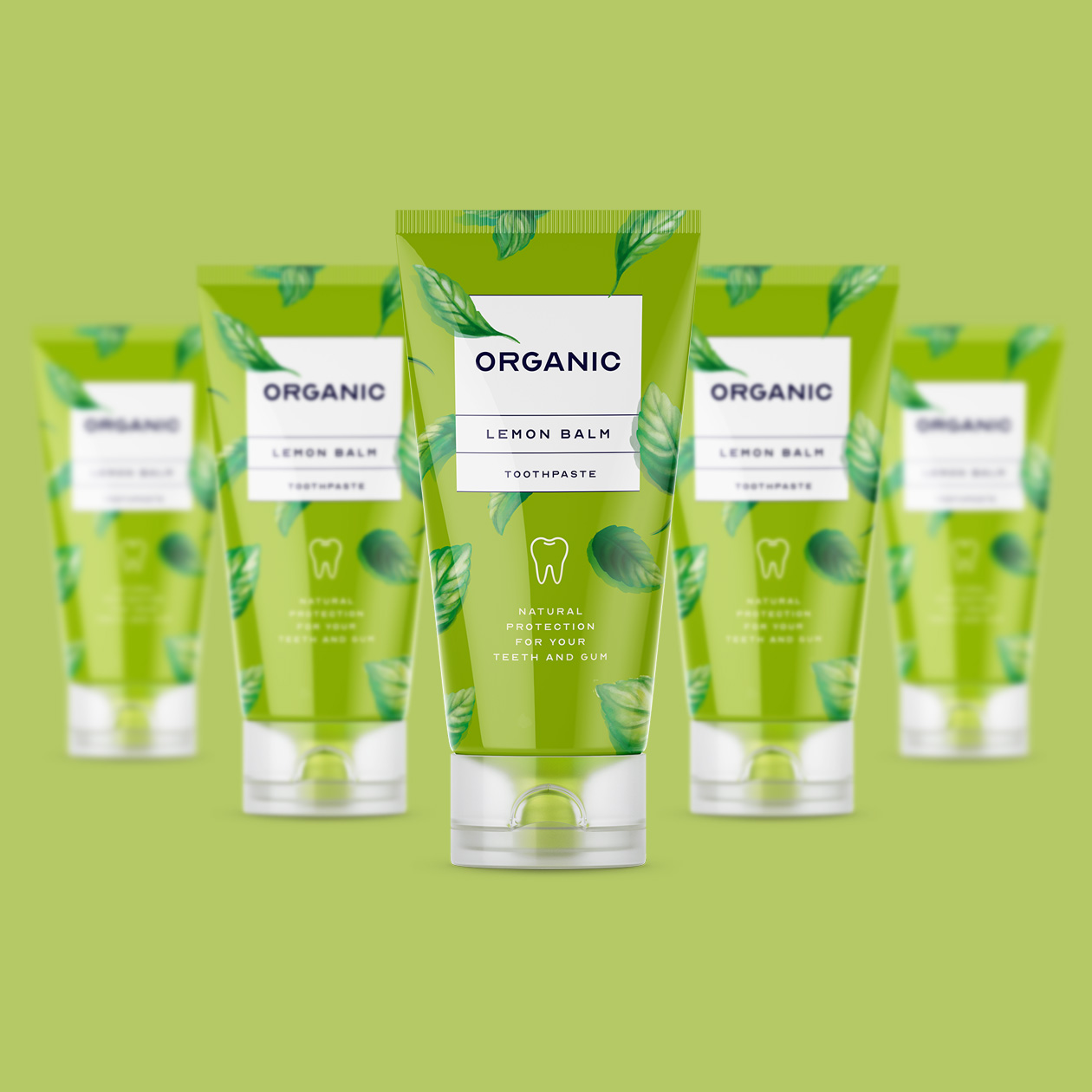 organic tooth paste packaging