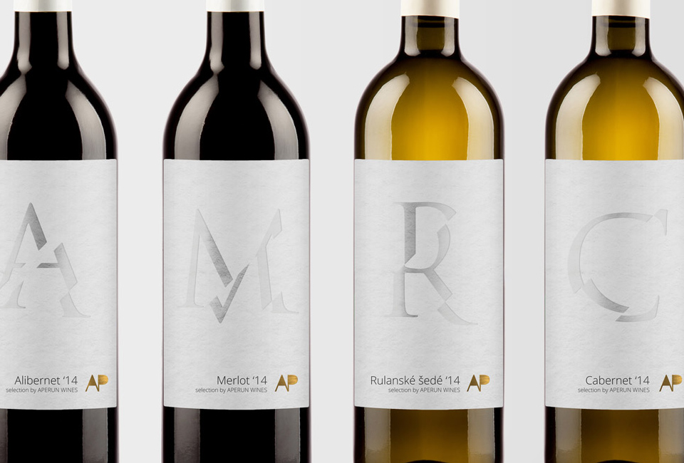 packaging wine aperun wines alphabet