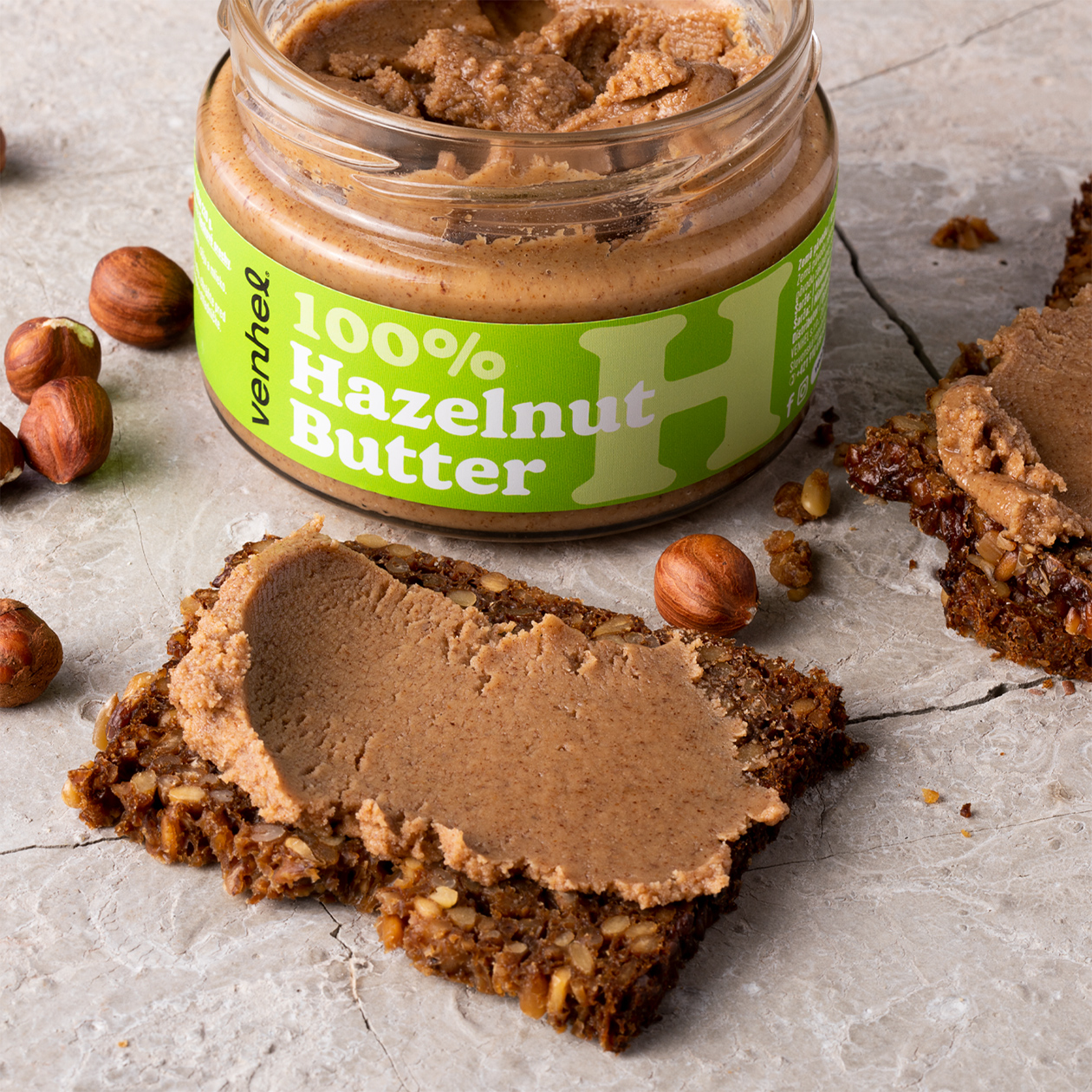 venhel packaging hazelnut butter