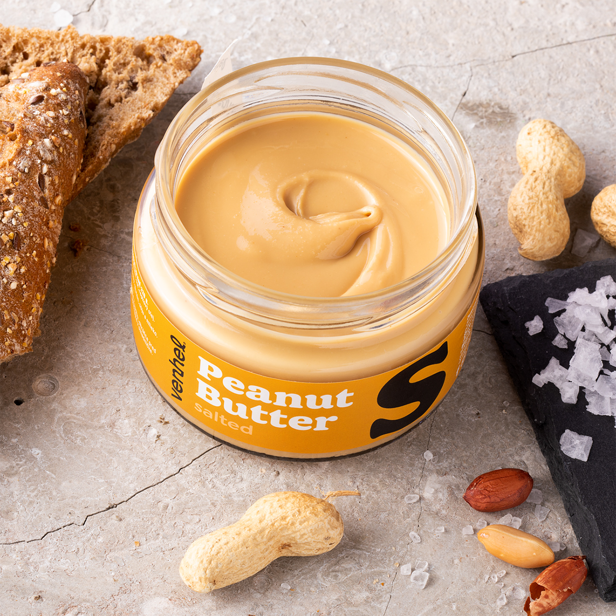 venhel packaging peanut butter salted