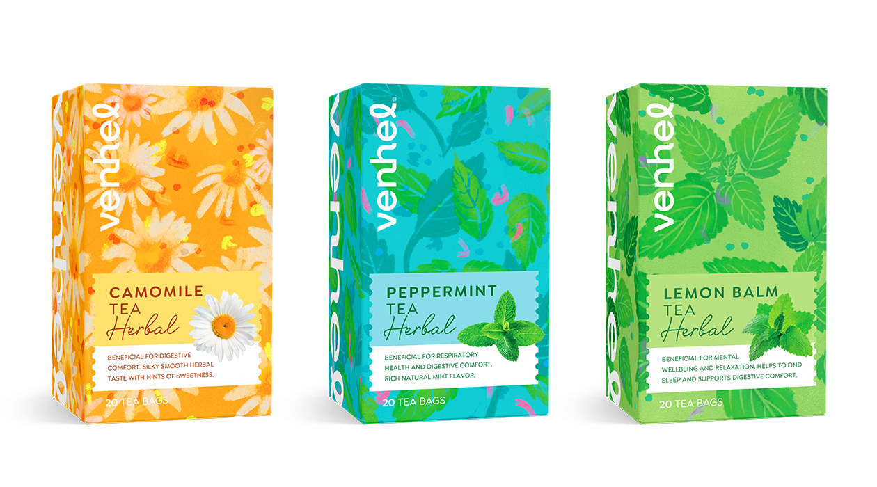 venhel tea herbal packaging