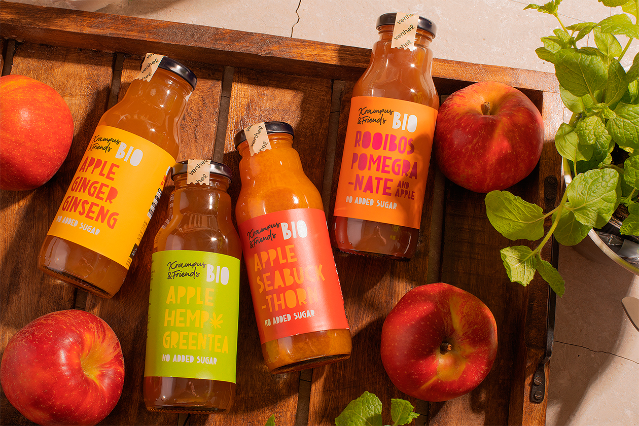 packaging venhel apple drink