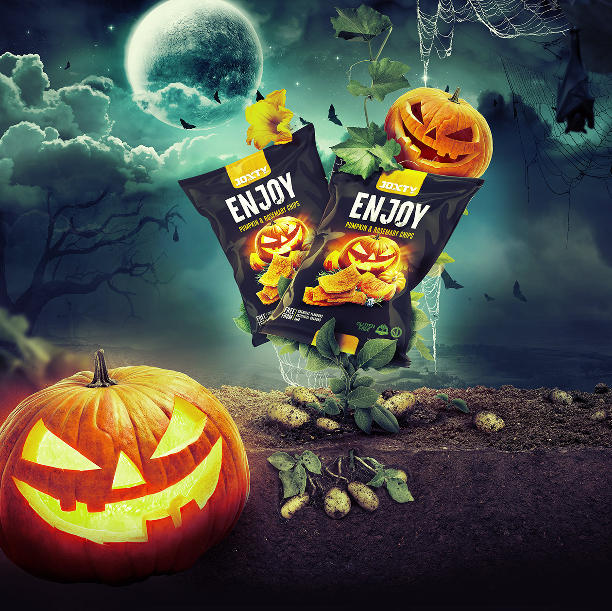 packaging enjoy chips halloween