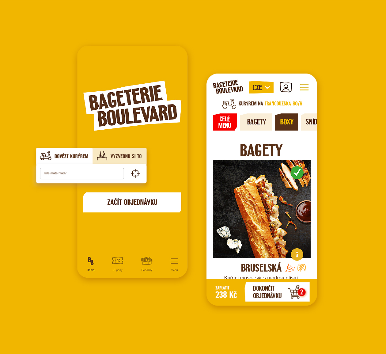 bageterie boulevard food delivery app design ui ux