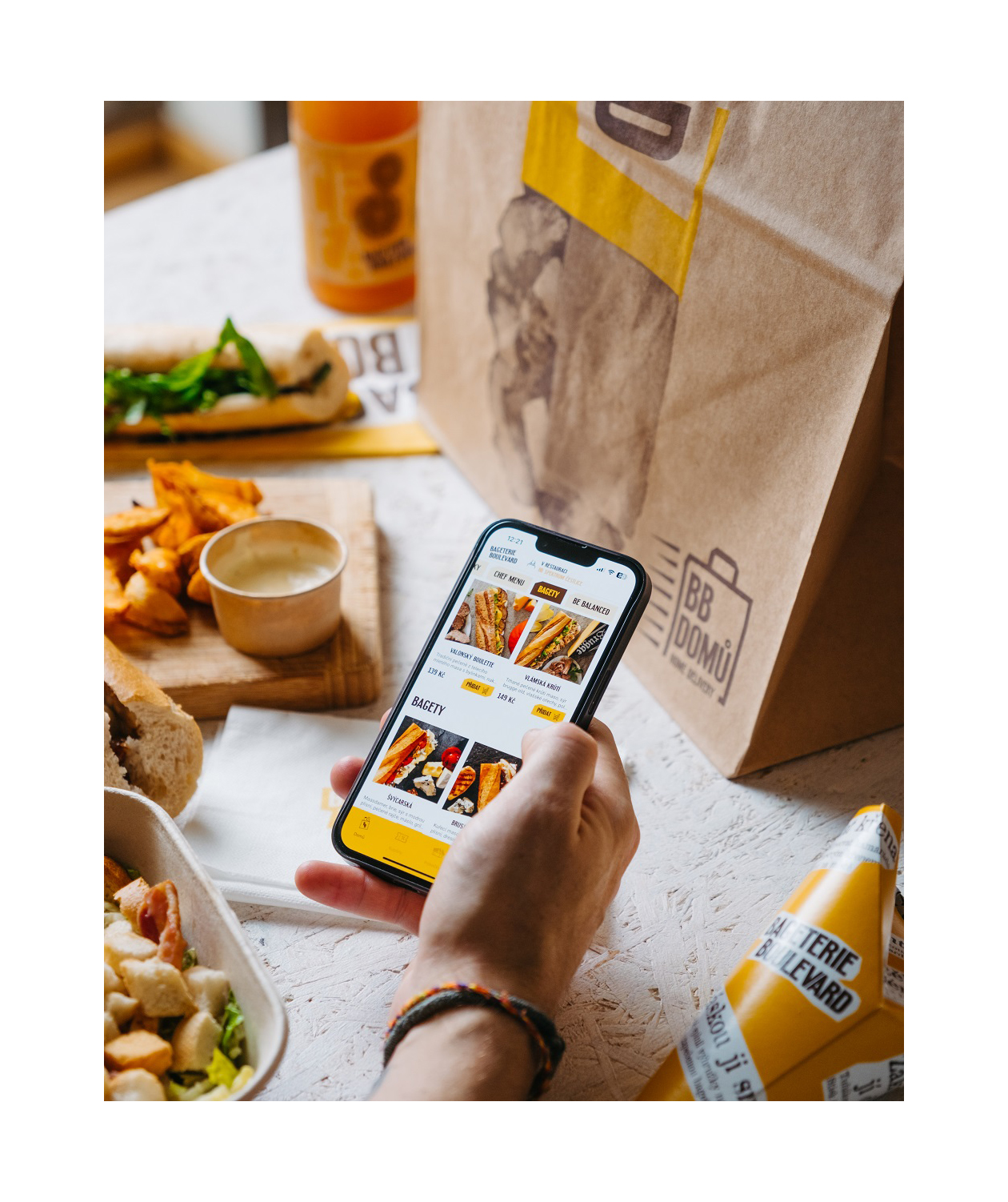 bageterie boulevard food delivery app design ui ux