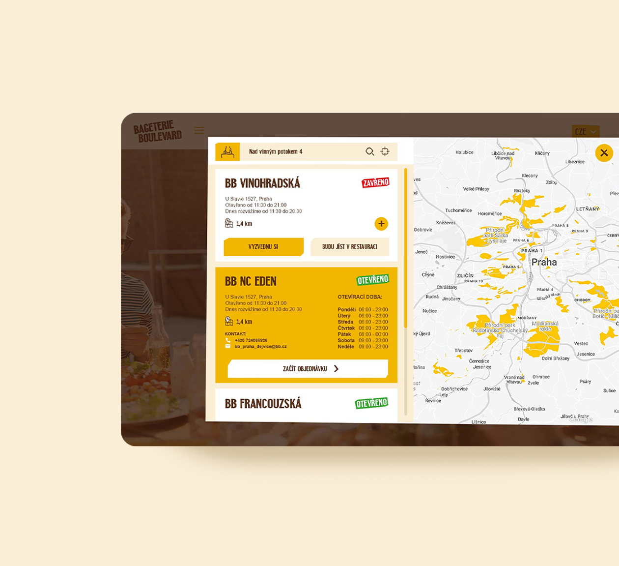 bageterie boulevard food delivery app design ui ux