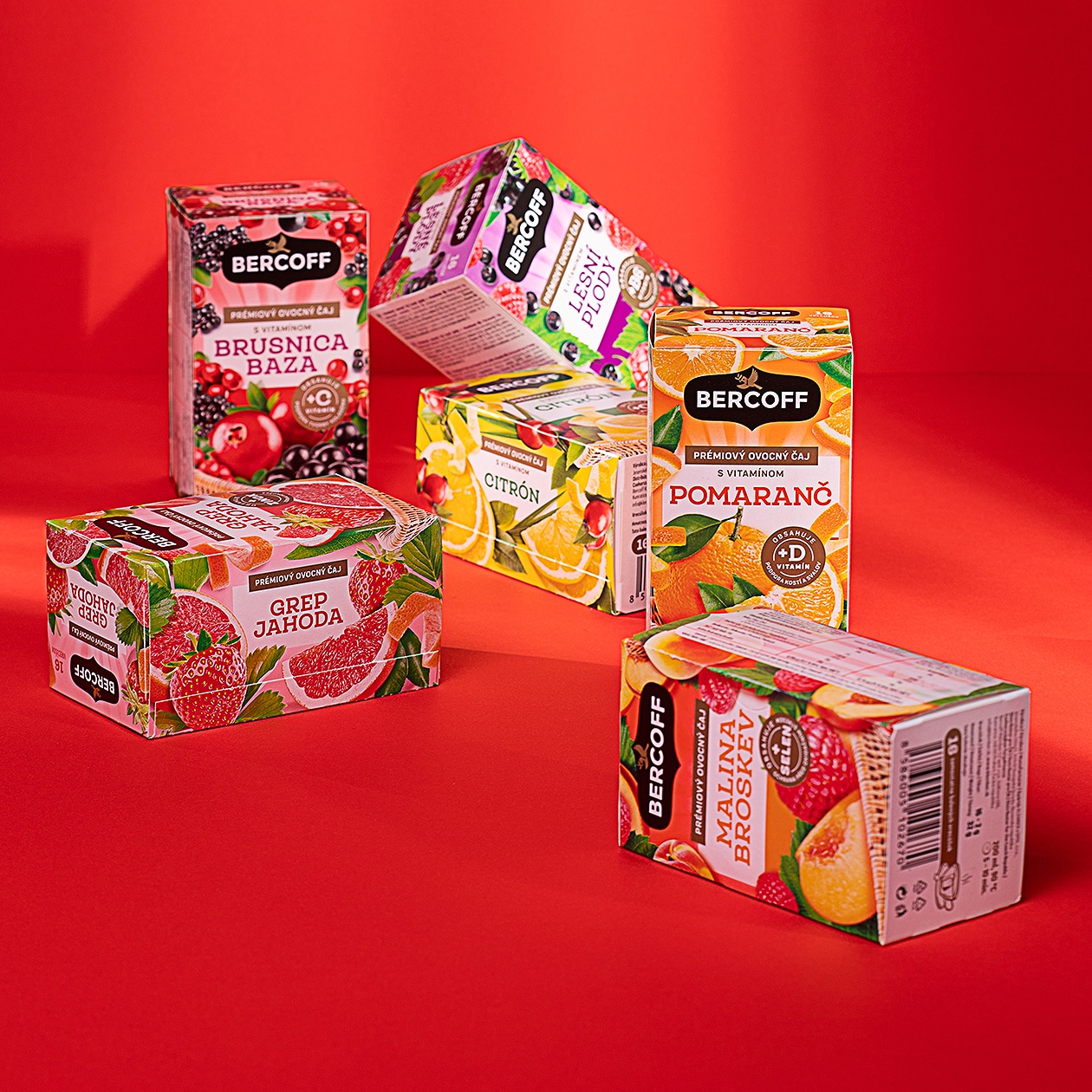 bercoff tea fruit packaging