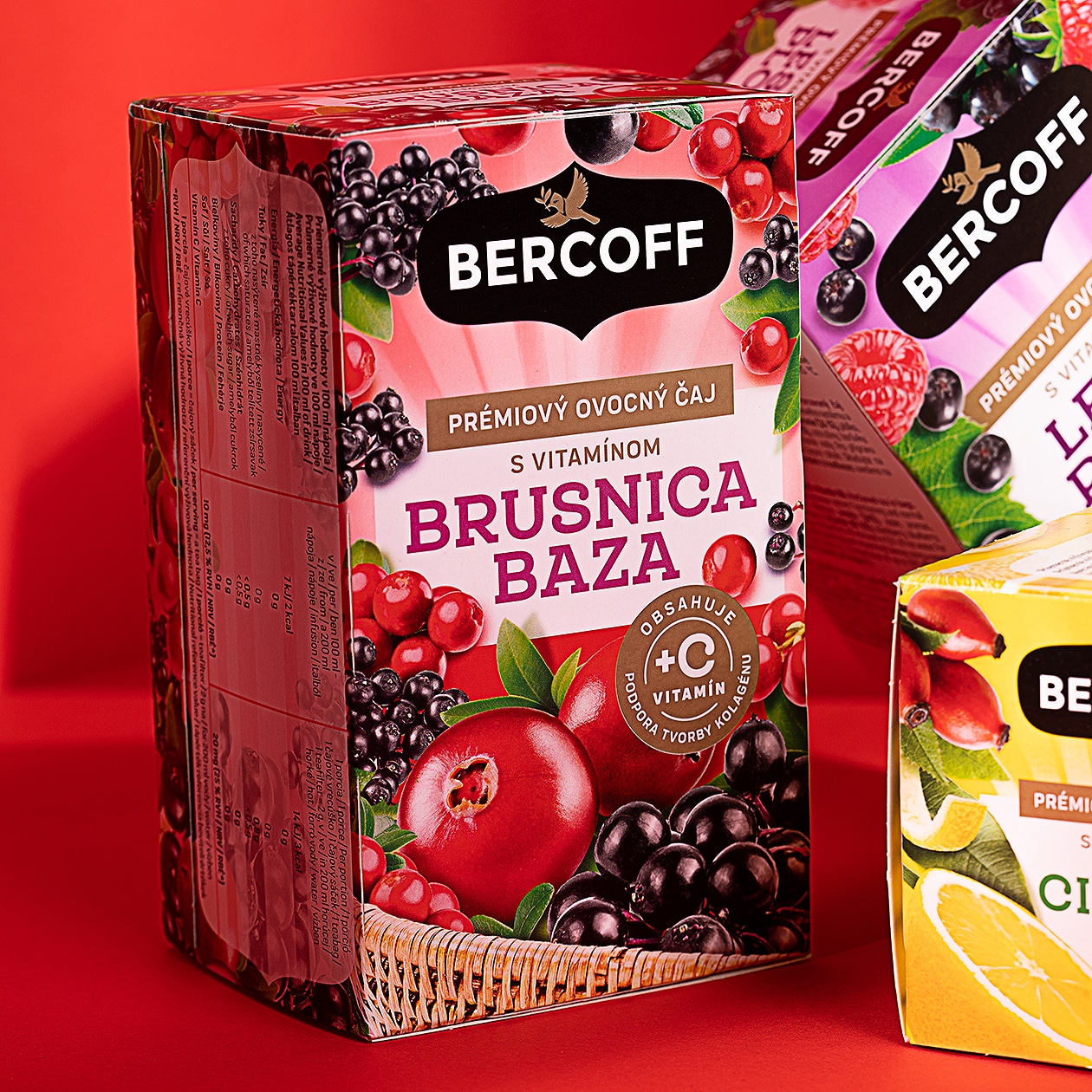 bercoff tea fruit packaging