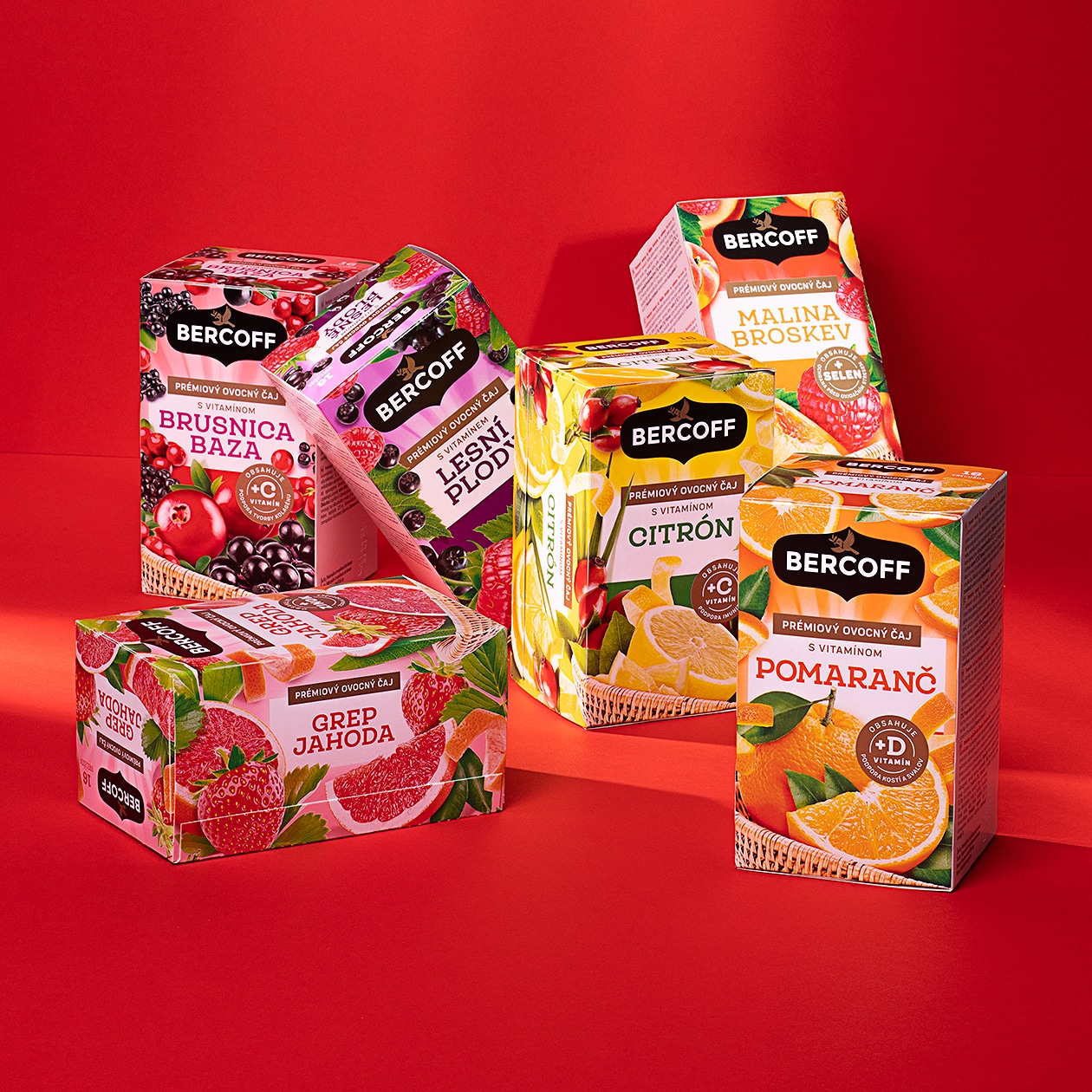 bercoff tea fruit packaging