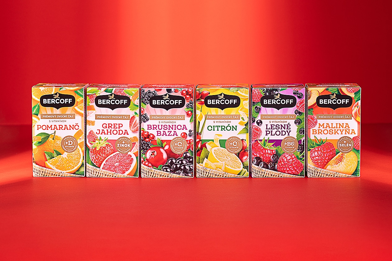 bercoff tea fruit packaging