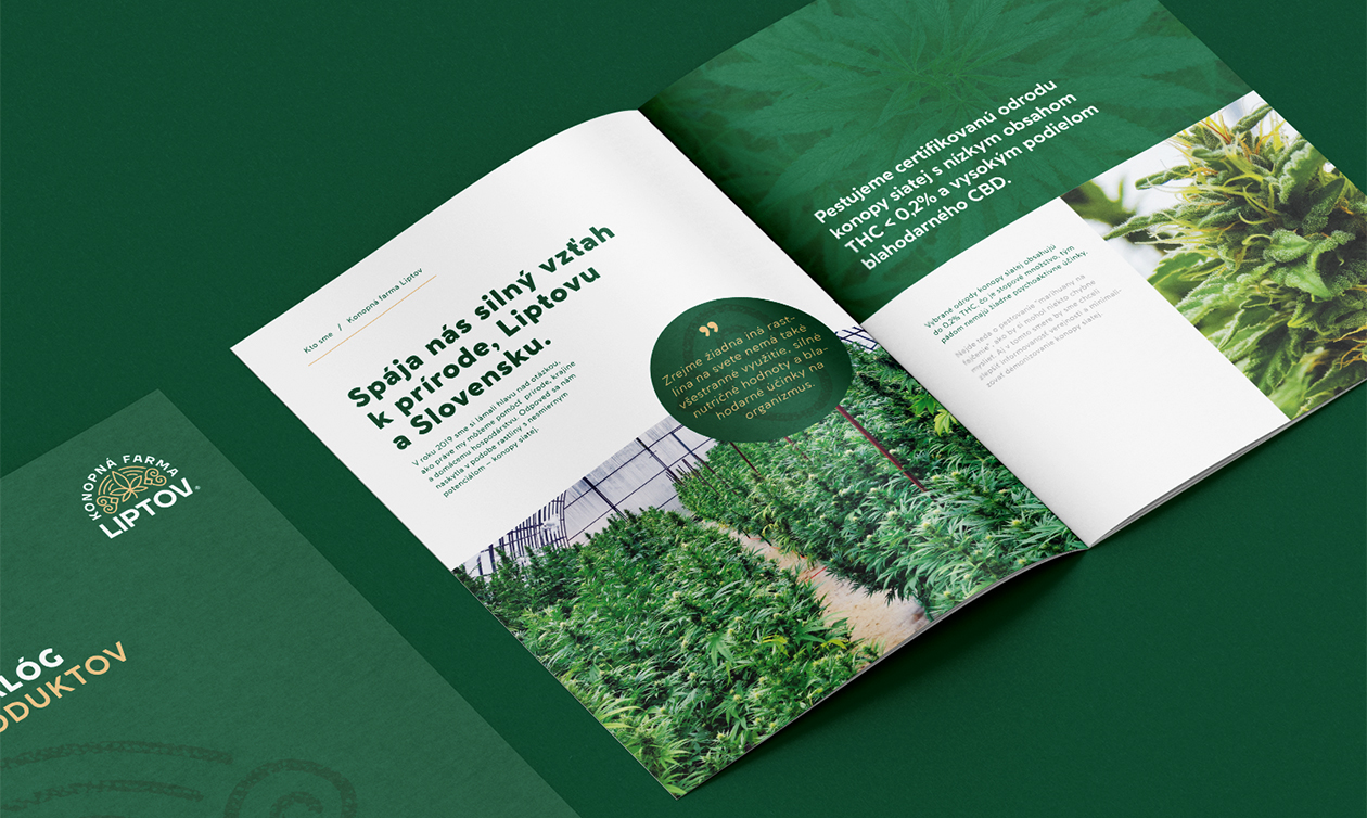 konopna farma liptov branding