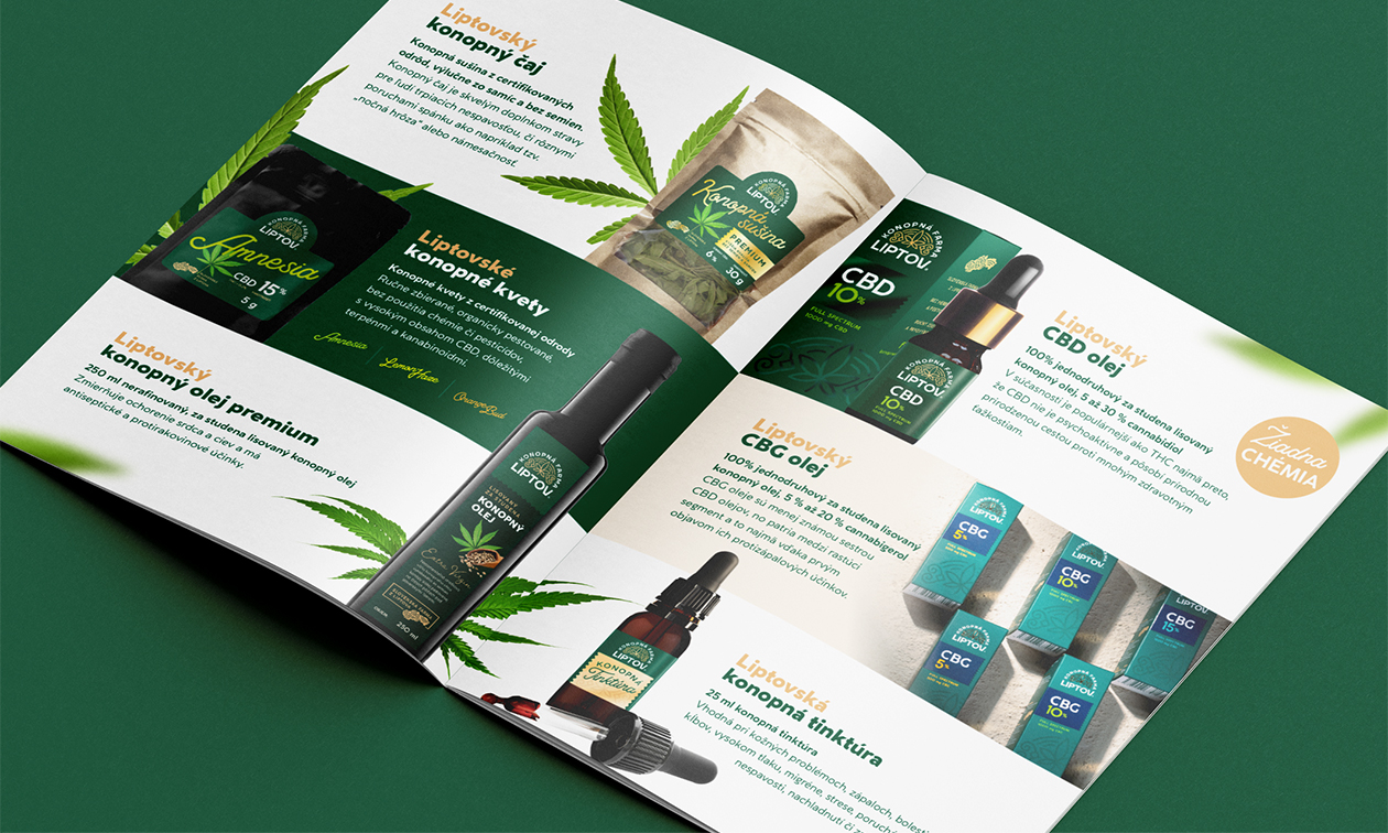 konopna farma liptov branding