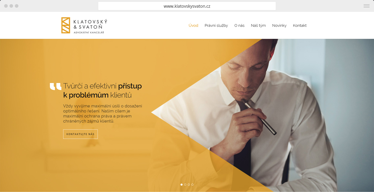 pravnicka agentura klatovsky and svaton webdesign