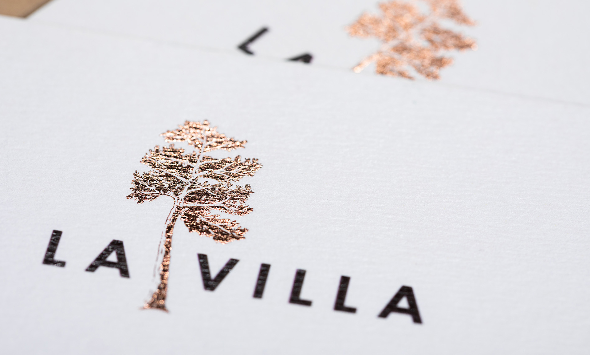 la villa restaurant branding identity