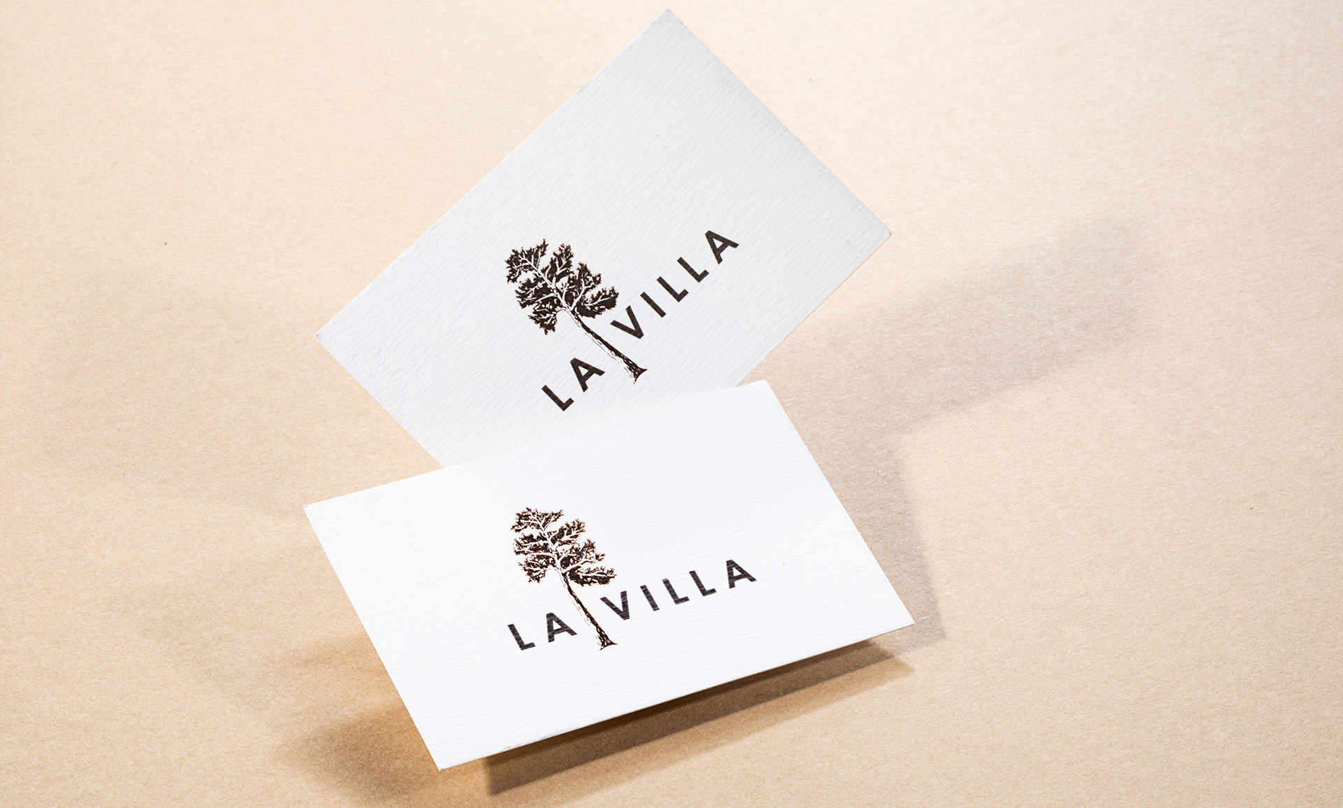 la villa restaurant branding identity