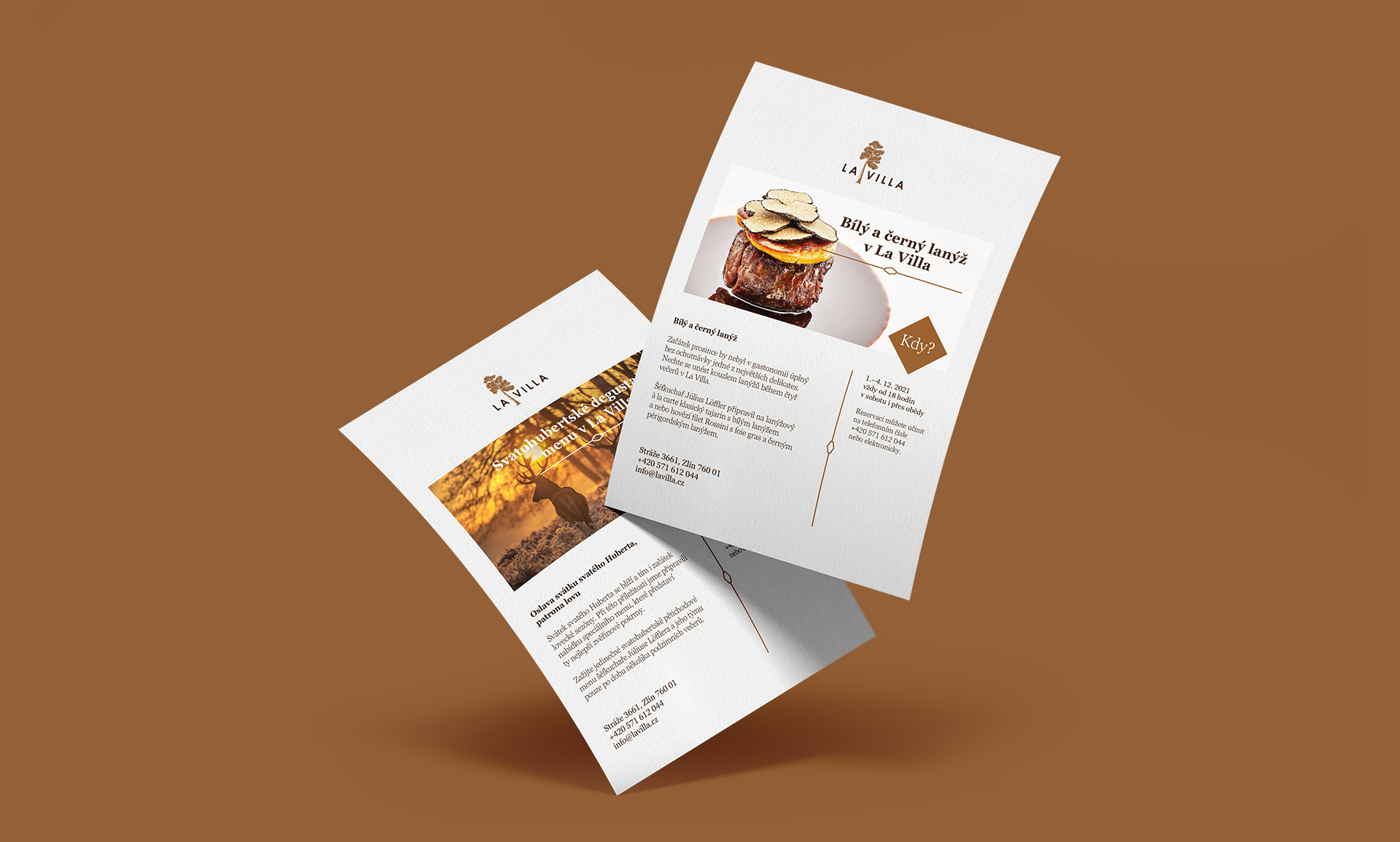 la villa restaurant branding identity