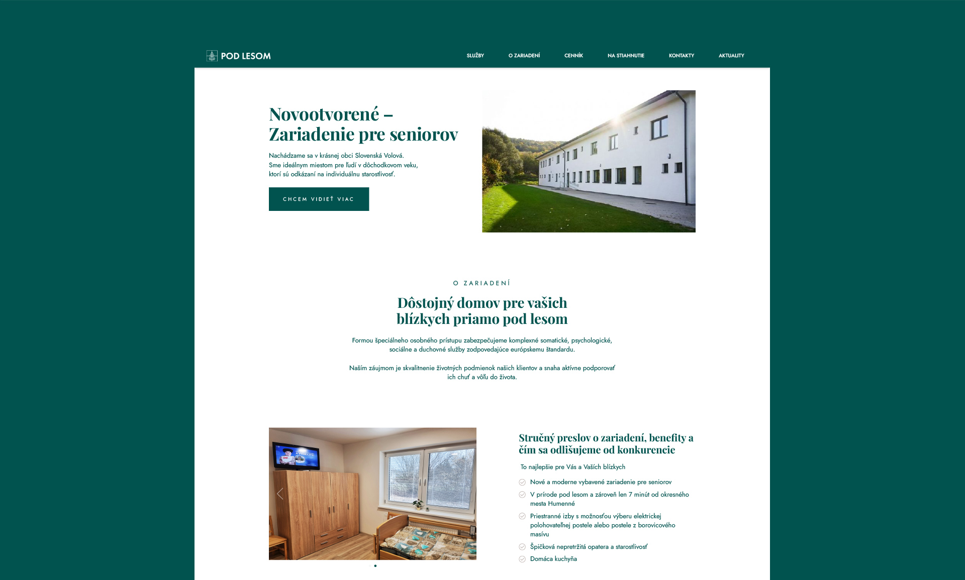 Und Website Logo, Identität und Website für ein Altenheim - MAISON D'IDÉE Prague