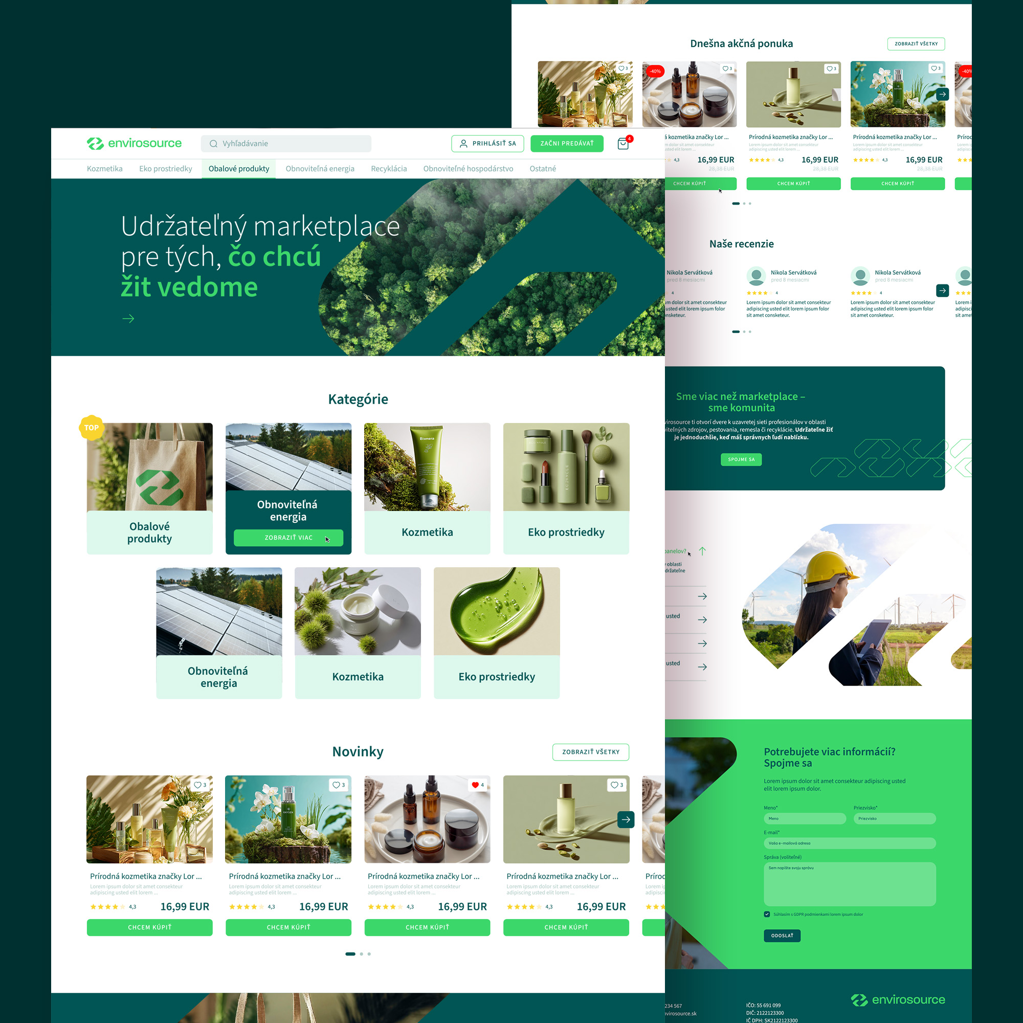 envirosource web design branding identity