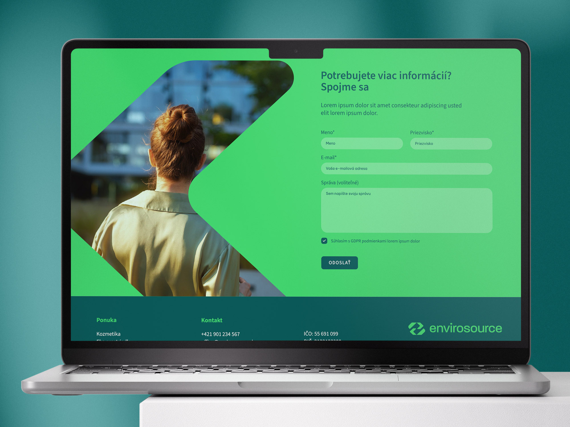 envirosource web design branding identity