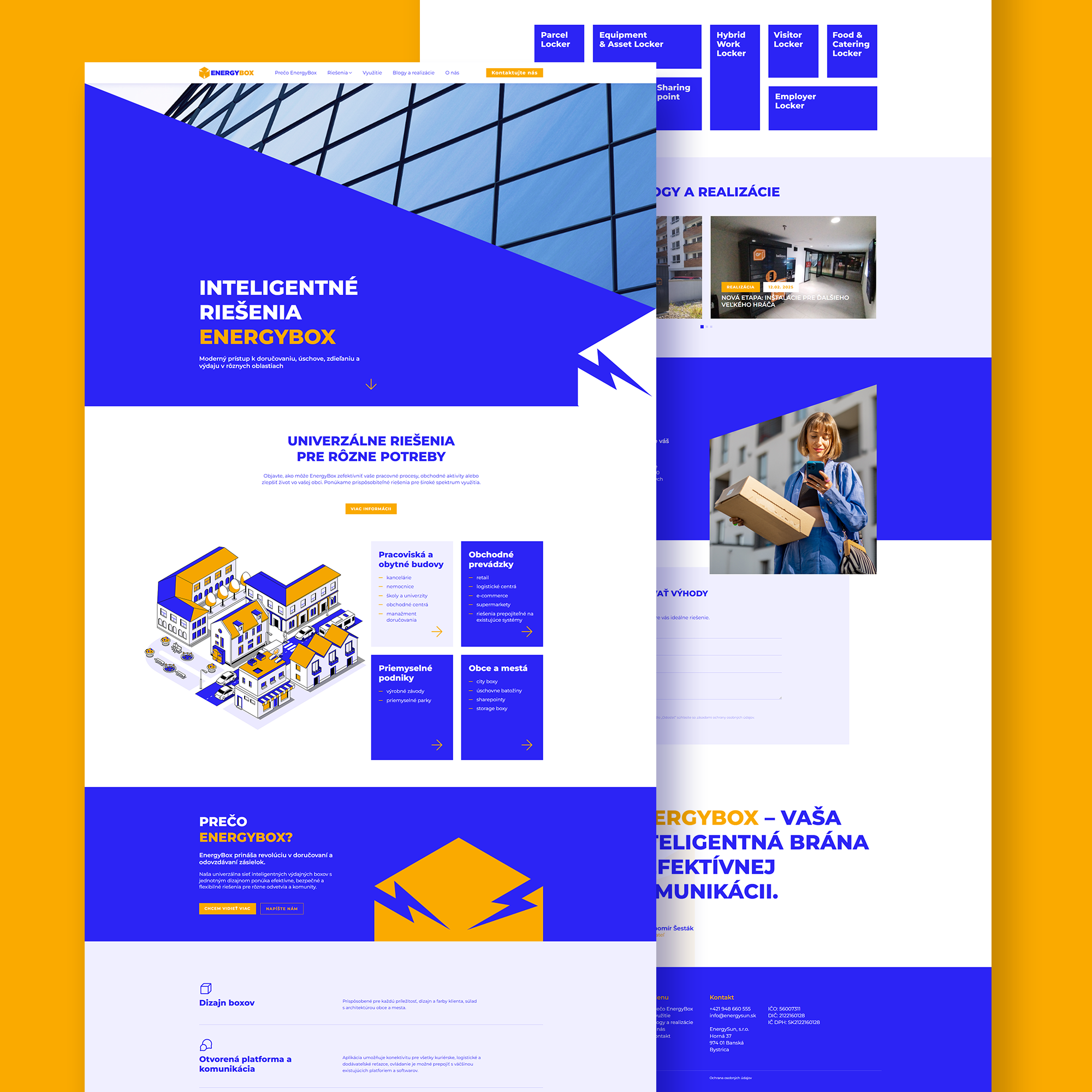 energysun energybox branding visual identity print modern bold visual