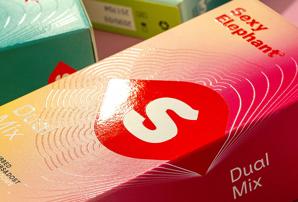 Modern Packaging Design for Sexy Elephant Condoms