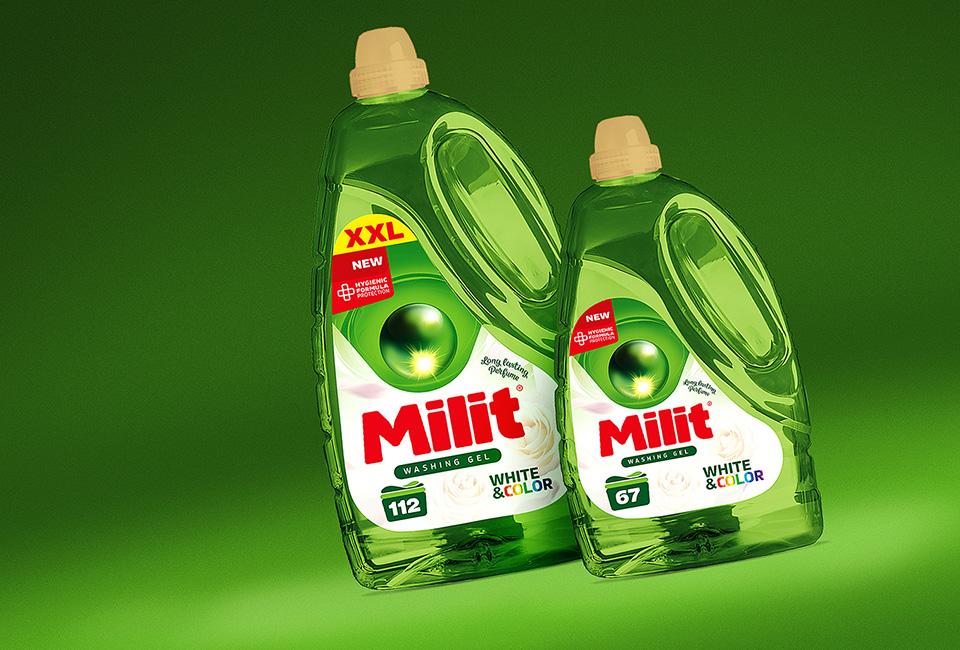 Packaging design and branding for the Milit brand