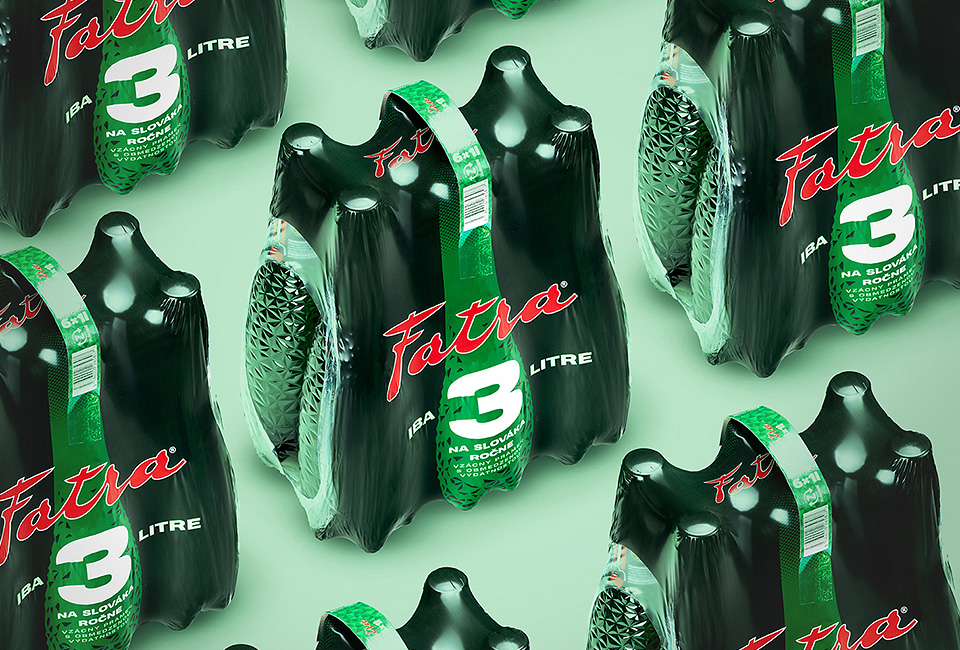 Fatra Water Bottle Sixpack Sleeve Packaging with a Bold, Iconic Attitude