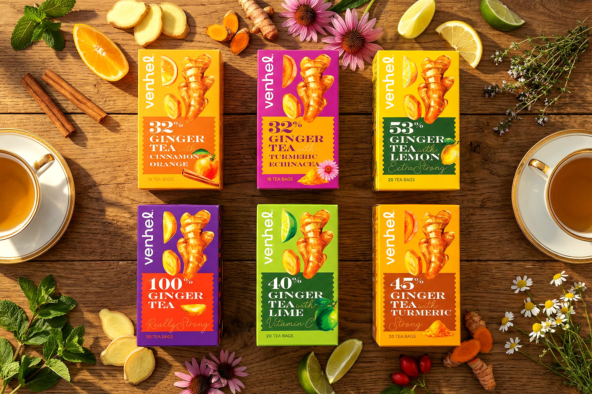 Venhel tea kids colorful modern packaging 4