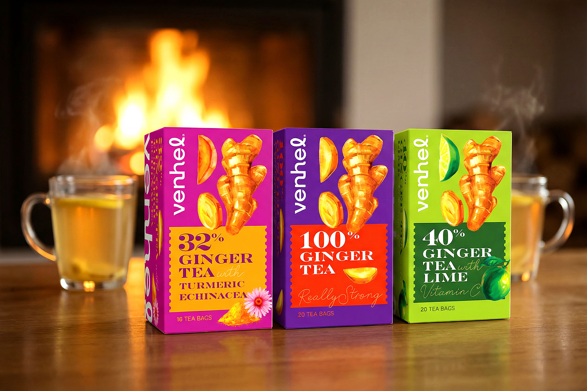 Venhel tea kids colorful modern packaging 7