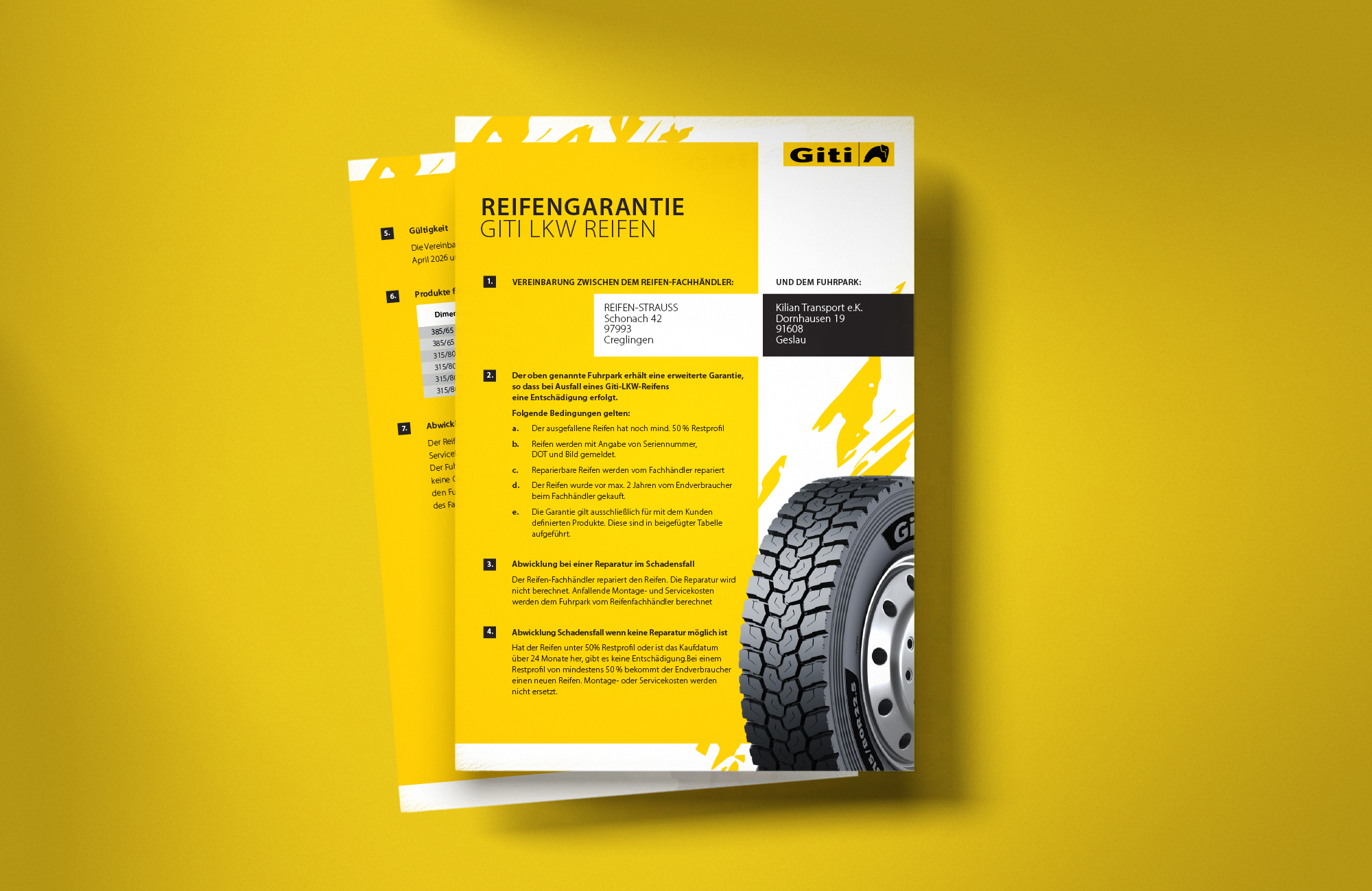 Global Graphic Design Service for Giti Tires Germany