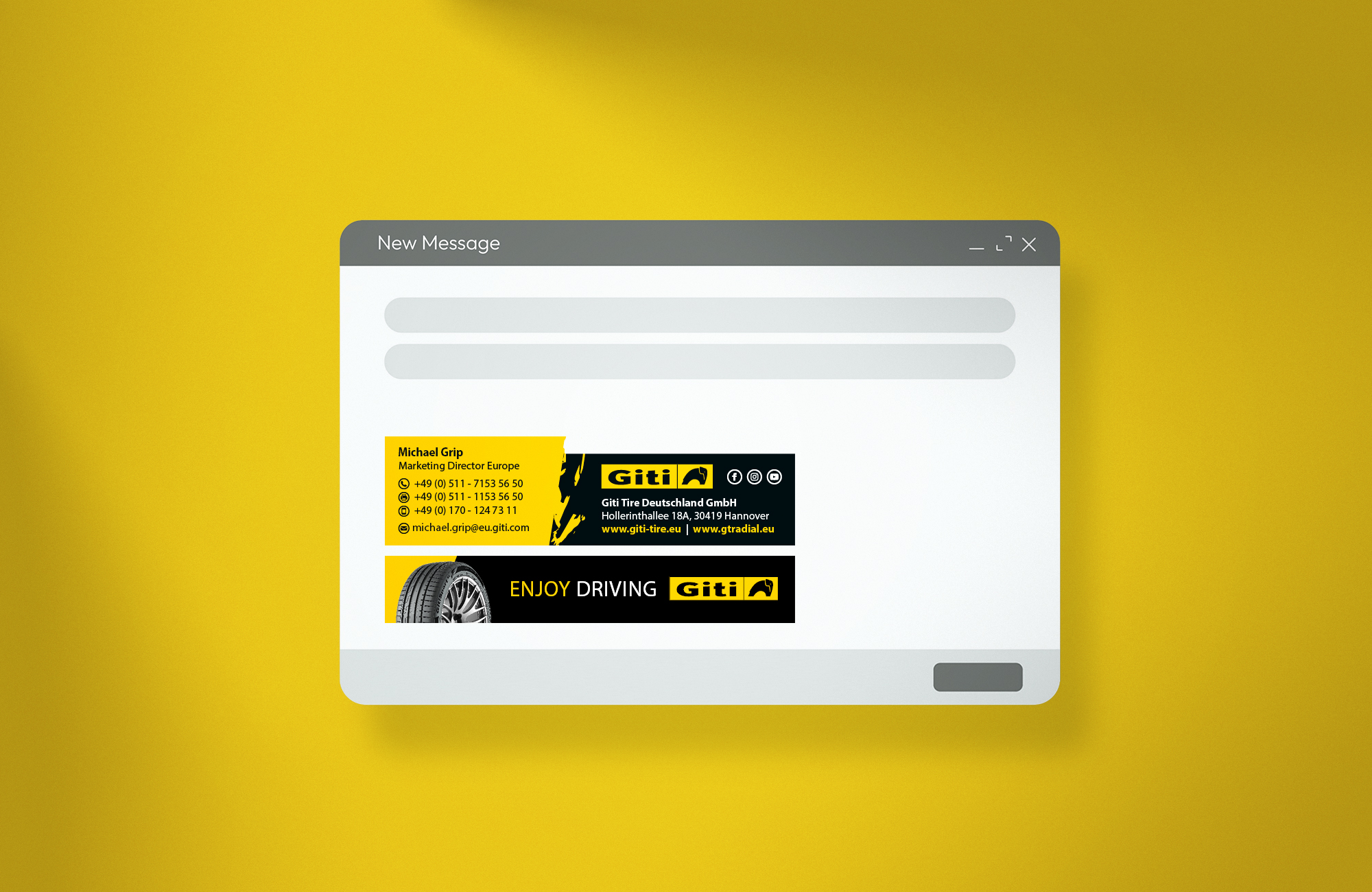 Global Graphic Design Service for Giti Tires Germany