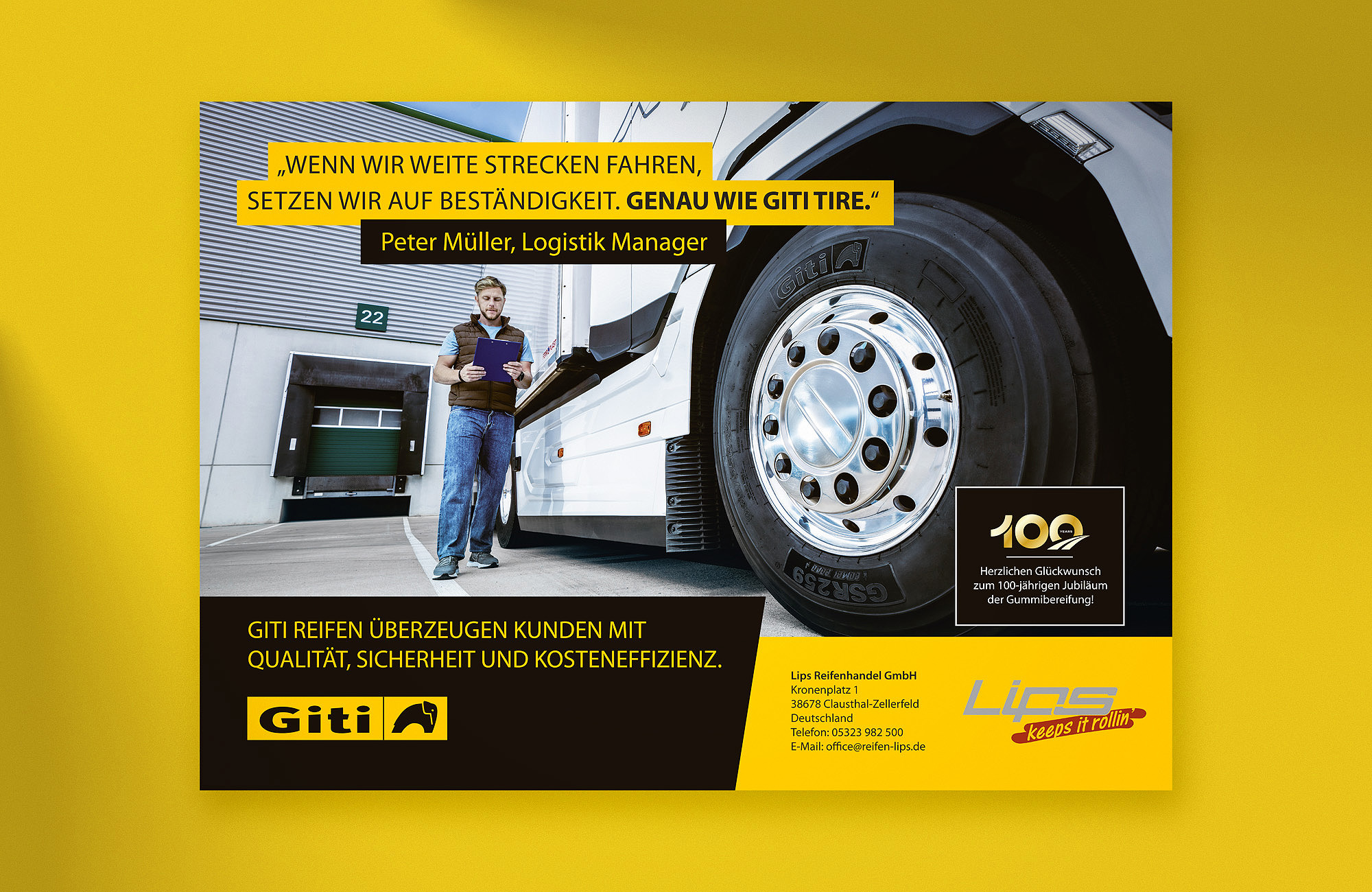 Global Graphic Design Service for Giti Tires Germany