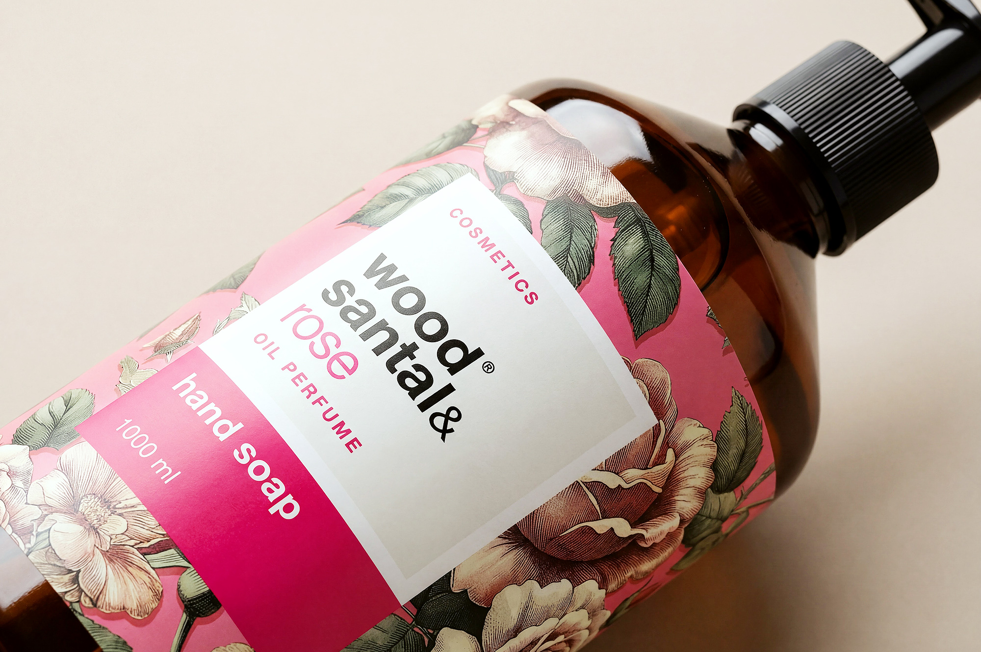 Milit wood santal hand soap premium packaging