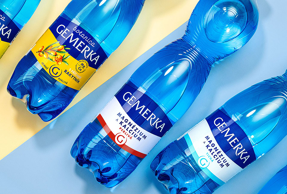Gemerka – redesign of mineral water packaging