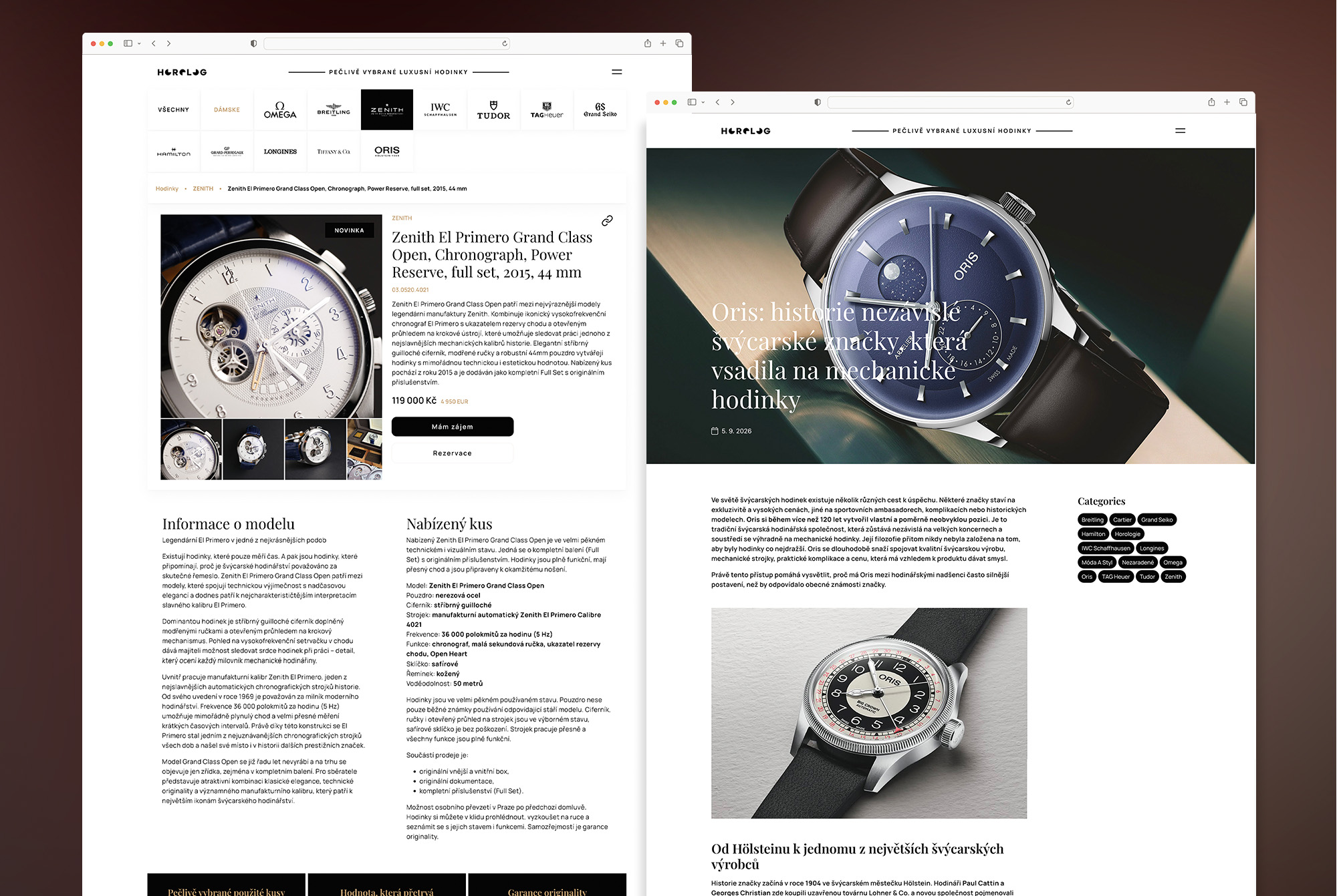 HOROLOG Webdesign